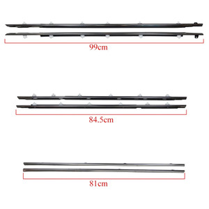 1991-1997 Toyota Land Cruiser 80 Series 6PCS Door Weatherstrip Seal 75710-60011 Generic