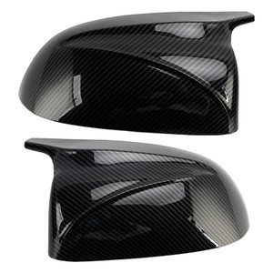 2018-2022 BMW x3/x4/ix3 2Pcs Gloss Carbon Fiber Pattern Door Wing Mirror Cover Generic