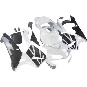 2003-2004 Honda CBR600RR Amotopart Fairings White & Black Honda Racing Customs Fairing