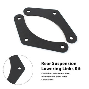 2019-2023 Kawasaki Versys 1000 SE Rear Suspension Lowering Links Kit Black Generic