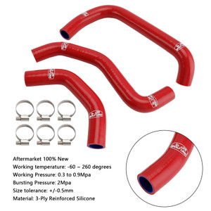 2021-2025 Kawasaki ZX-10R ZX-10RR Silicone Radiator coolant Hose kit Red Generic