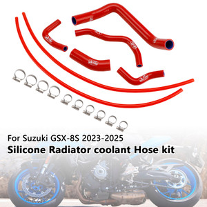 2023-2025 Suzuki GSX-8S Silicone Radiator coolant Hose kit Red Generic