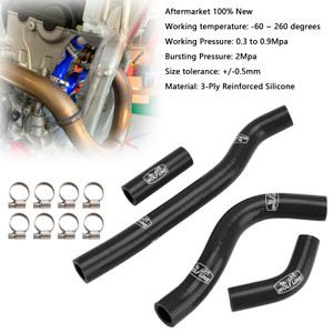 2022-2025 Honda CRF250R / CRF250RX Silicone Radiator coolant Hose kit Black Generic