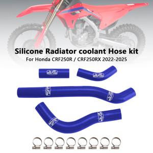 2022-2025 Honda CRF250R / CRF250RX Silicone Radiator coolant Hose kit Blue Generic