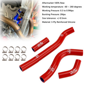 2022-2025 Honda CRF250R / CRF250RX Silicone Radiator coolant Hose kit Red Generic
