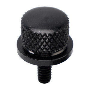 1996-2023 Touring Softail Dyna Sportster Model 1/4-20 Knurled Seat Bolt Screw Black Generic