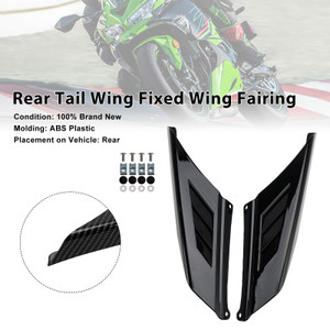2023-2025 Kawasaki NINJA ZX-4R/ ZX-4RR Rear Tail Wing Fixed Wing Fairing Black Generic