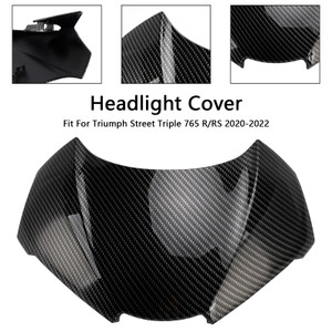 2020-2022 Triumph Street Triple 765 R/RS Headlight Cover Carbon Generic
