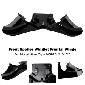 2023-2025 Triumph Street Triple 765R/RS Front Spoiler Winglet Frontal Wings Black Generic