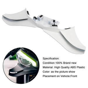 2023-2025 Triumph Street Triple 765R/RS Front Spoiler Winglet Frontal Wings White Generic