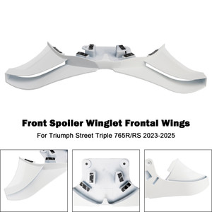 2023-2025 Triumph Street Triple 765R/RS Front Spoiler Winglet Frontal Wings White Generic