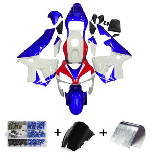 2003-2004 Honda CBR600RR Amotopart Fairings Red Whit Blue HRC Racing Customs Fairing