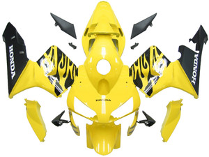 Fairings Honda CBR 600 RR Yellow & Black Flame Racing (2003-2004)