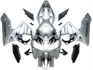 Fairings Honda CBR 600 RR Silver & Black Tribal Tatoo Racing (2003-2004)