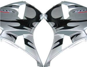 Fairings Honda CBR 600 RR Silver & Black Tribal Tatoo Racing (2003-2004)