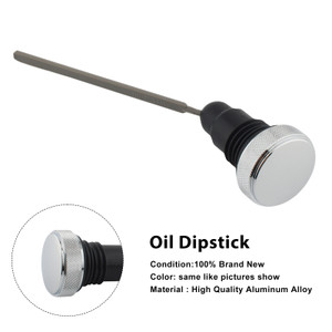 2006-2017 Harley-Davidson Dyna Oil Dipstick Tank Cap Plug 0710-0153 Silver Generic