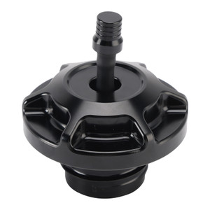 1996-up Touring and Softai Aluminum Gas Fuel Tank Cap with Vent Hose Black Generic