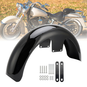 1994-2013 Touring Electra Glide 19"Wrap Front Fender Black Generic