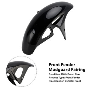 2025-2026 Yamaha YZF-R3/ YZF-R25/ MT-03 Front Fender Mudguard Fairing Black Generic