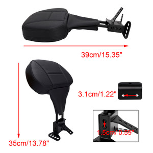 2009-2025 Touring Street Glide Electra Road Glide Road King Tri Glide Driver Sissy Bar Backrest Wing pattern Generic