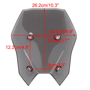 2025- Kawasaki Z900 Z 900 Windshield Windscreen Gray Generic
