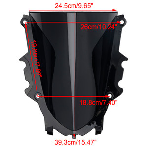 2019-2025 YAMAHA YZF-R3 YZF-R25 Windshield WindScreen Black Generic