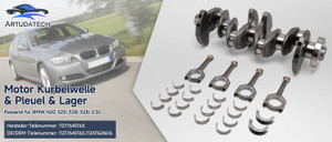 Engine Crankshaft & Connecting Rod & Bearings for BMW N20 320i 328i 528i 2.0L