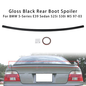 1997-2003 BMW 5-Series E39 Sedan Rear Boot Spoiler Gloss Black Generic