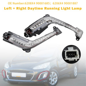 2011-2014 Peugeot 308 Mk1 Hatch Left+Right Side DRL Light Lamp LED Bulbs Generic