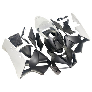 2005-2006 Honda CBR600RR Amotopart Fairings Matte Black & White Honda Racing Customs Fairing