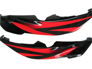 2007-2008 Honda CBR600RR Amotopart Fairings Red & Black CBR Racing Customs Fairing
