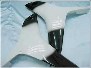 2007-2008 Honda CBR600RR Amotopart Fairings Black West Racing Customs Fairing