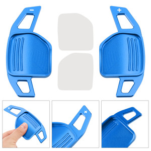 2008-2014 Audi A3 A4 A5 A6 TT Q5 Steering Wheel Paddle Shifter Aluminium Blue Generic