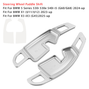 2024-up BMW 5 Series 530i 530e 540i i5 (G60/G68) Steering Wheel Paddle Shifter Silver Generic