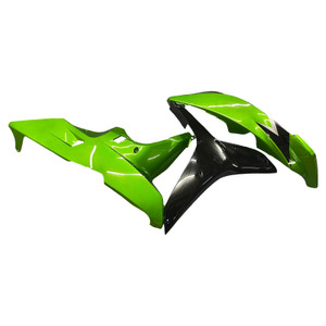 2007-2008 Honda CBR600RR Amotopart Fairings Metallic Black & Green Honda Racing Customs Fairing