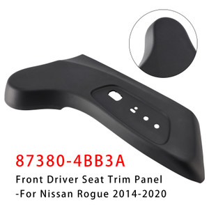 2014-2020 Nissan Rogue Front Driver Seat Trim Panel 87380-4BB3A Generic