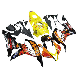 Fairings Honda CBR 600 RR Yellow Black Valentino Rossi Racing (2007-2008)
