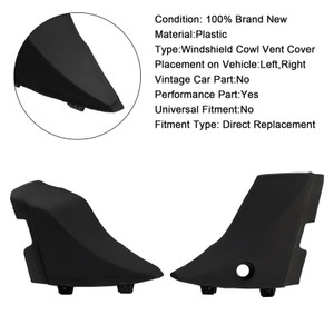 2015-2019 Chevrolet Silverado 3500 HD Left & Right Windshield Cowl Vent Cover 23178017 22776513 Generic