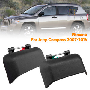 2007-2016 Jeep Compass 1Pair Left+Right Car Rear Door Exterior Handle Black Generic