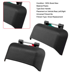 2007-2016 Jeep Compass 1Pair Left+Right Car Rear Door Exterior Handle Black Generic