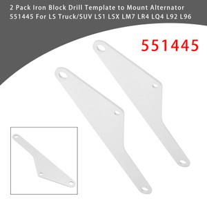 LS Truck/SUV LS1 LSX LM7 LR4 LQ4 L92 L96 2 Pack Iron Block Drill Template to Mount Alternator 551445 Generic