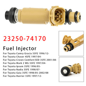 1994-2003 Toyota Avensis Carina Corona RAV4 2.2L 3.0L 1Pcs Fuel Injector 23250-74170