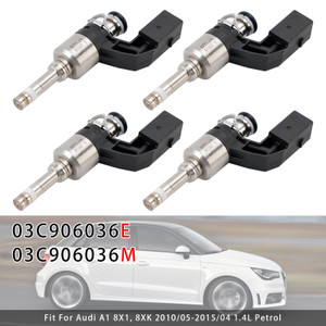 2007-2017 VW Golf Passat Jetta Polo Touran Beetle 4Pcs Fuel Injector 03C906036E 03C906036M Generic