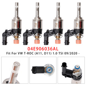 2015-2020 VW GOLF VII T-CROSS 4Pcs Fuel Injector 04E906036AL 04E906036AA Generic