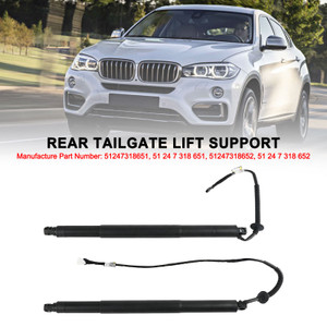 2014-2019 BMW X6 F16 F86 2* Rear Tailgate Lift Support 51247318651 Black Generic