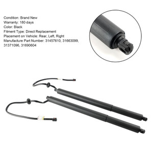 2016-2019 Volvo XC90 Sport Utility 2* Rear Tailgate Lift Support 31457610 Black Generic