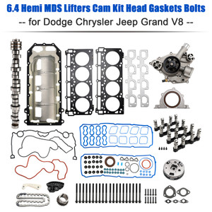 2011-2015 Dodge Challenger 6.4L 392ci V8 HEMI 6.4 Hemi MDS Lifters Cam Kit Head Gaskets Bolts 53021726AD Generic