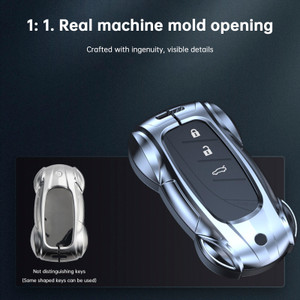 Lexus ES260h/RX350h/LS500h/NX260/UX260 Leather Alloy Zinc Car Key Silvery Case Cover Generic