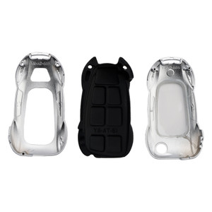Audi A1 A3 S3 Leather Alloy Zinc Car Key Silvery Case Cover Generic