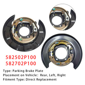2010-2012 Kia Sorento Left+Right Rear Parking Brake Plate 582502P100+582702P100 Generic